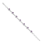 925 silver purple amethyst bracelet